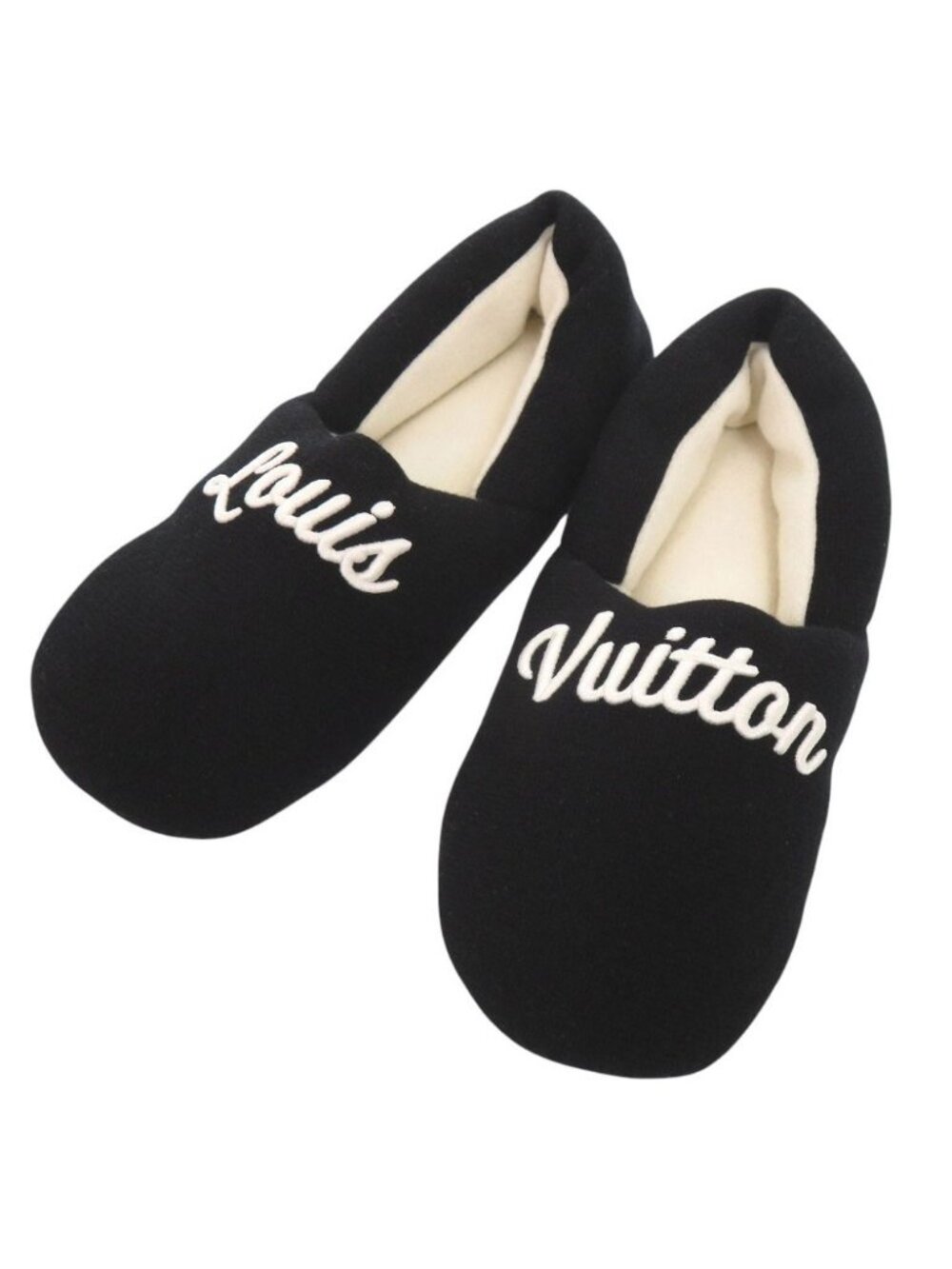 Louis Vuitton Dreamyline Knit Black Room Shoes Slippers